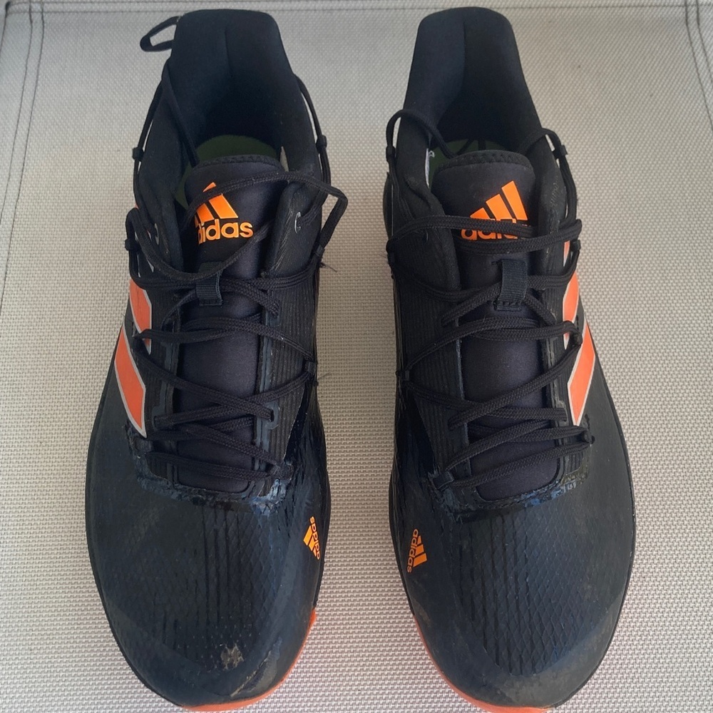 Adidas Black and Orange Running Sneakers